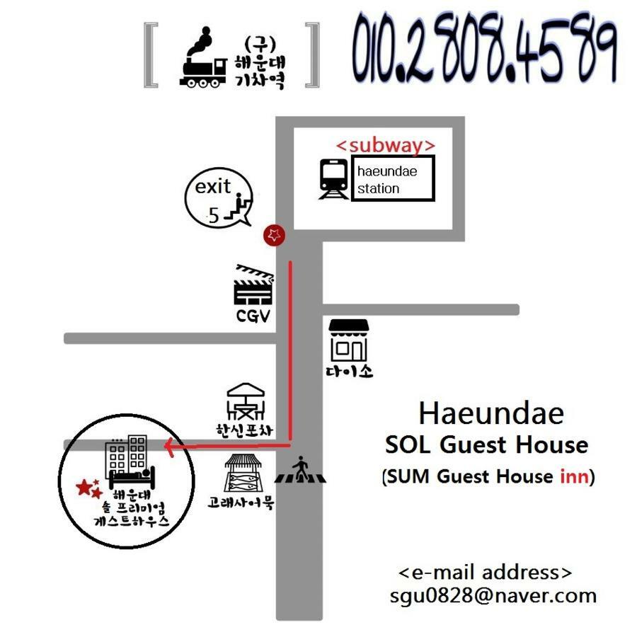 Sol Guest House_Haeundae Pusan Exteriér fotografie